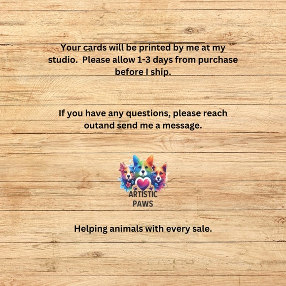 Whimsical Golden Retriever Notecards with Peel and Stick Envelopes - Picture 9 of 9